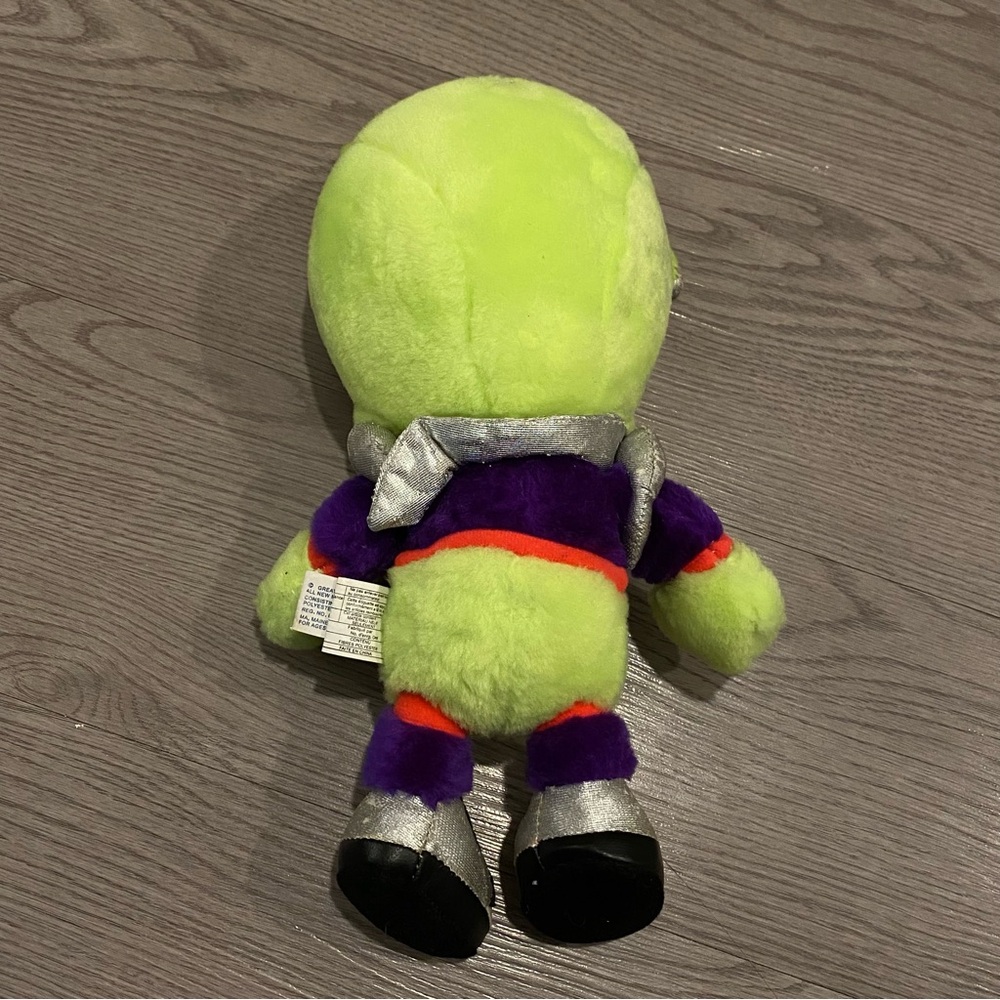 Vintage Great American Toy Co. Neon Green Alien UFO Bright Plush Stuffed Animal - Picture 6 of 14